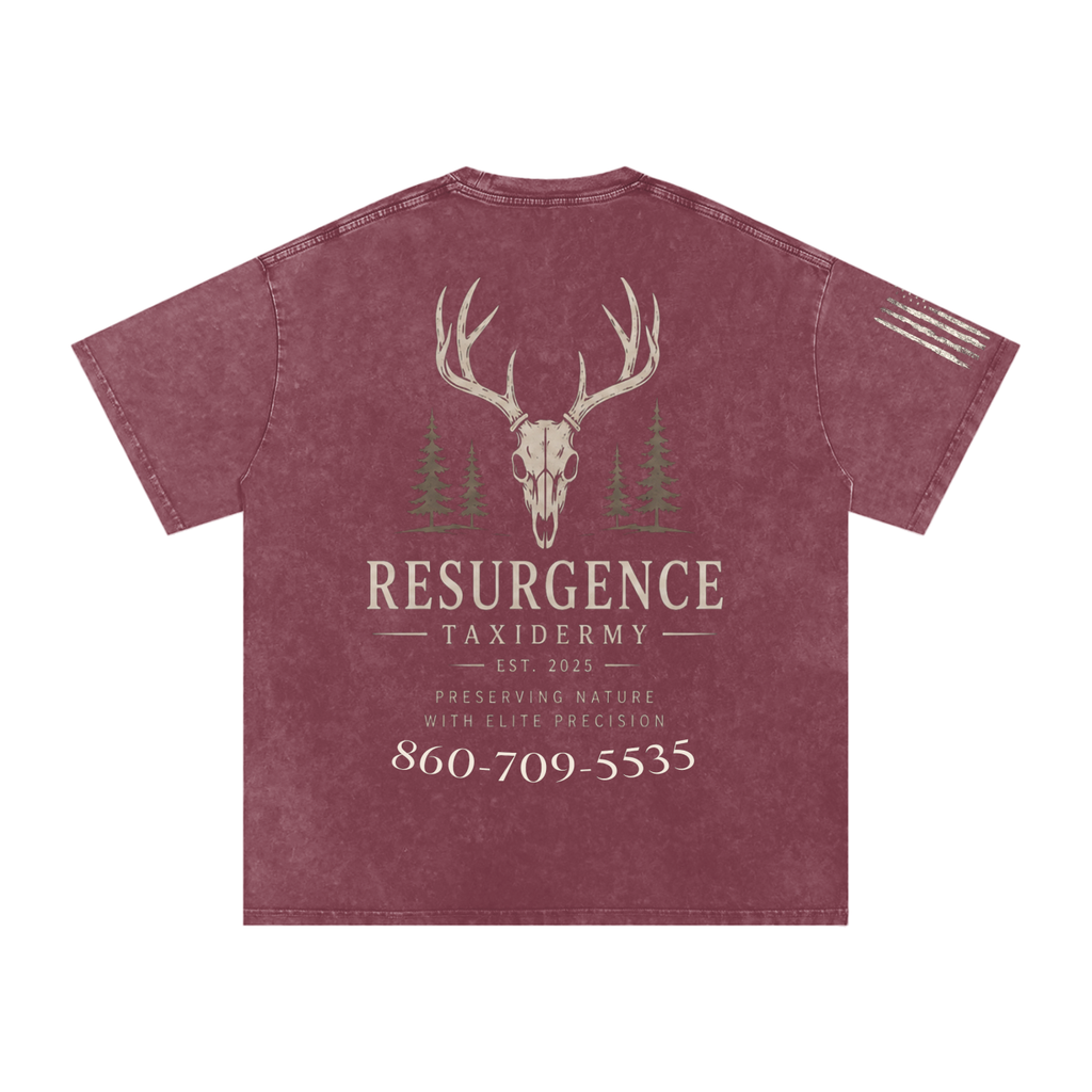Snow Washed Oversized Cotton T-Shirt