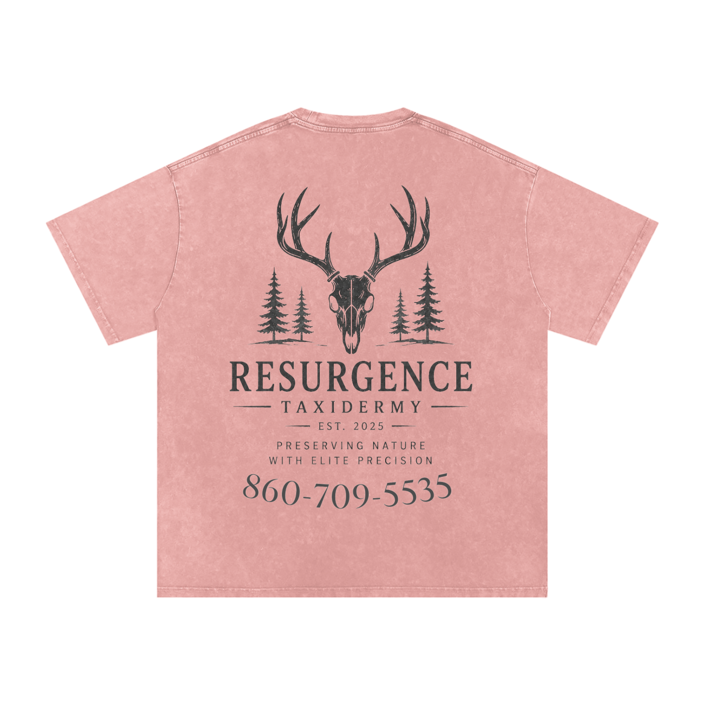 Snow Washed Oversized Cotton T-Shirt