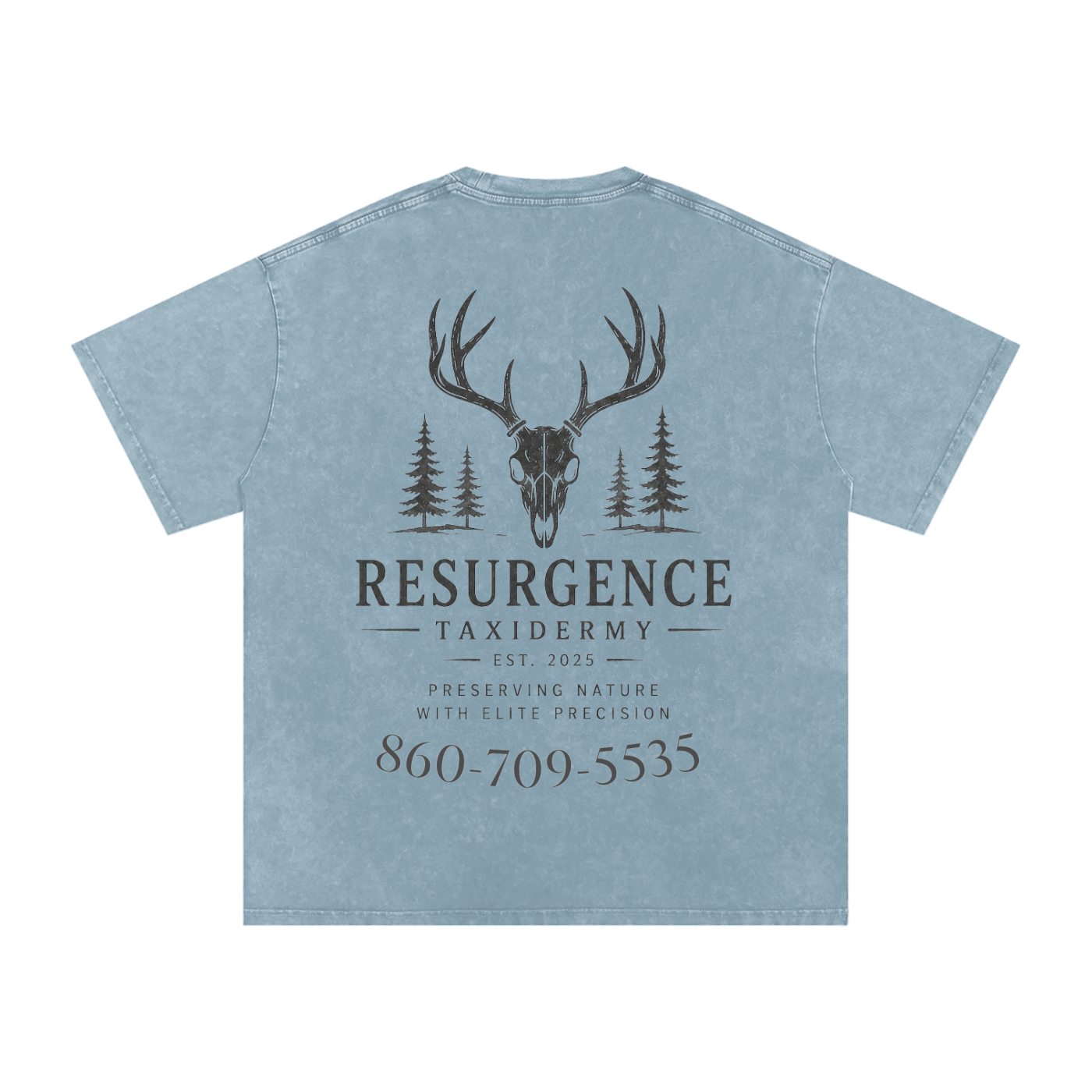 Snow Washed Oversized Cotton T-Shirt