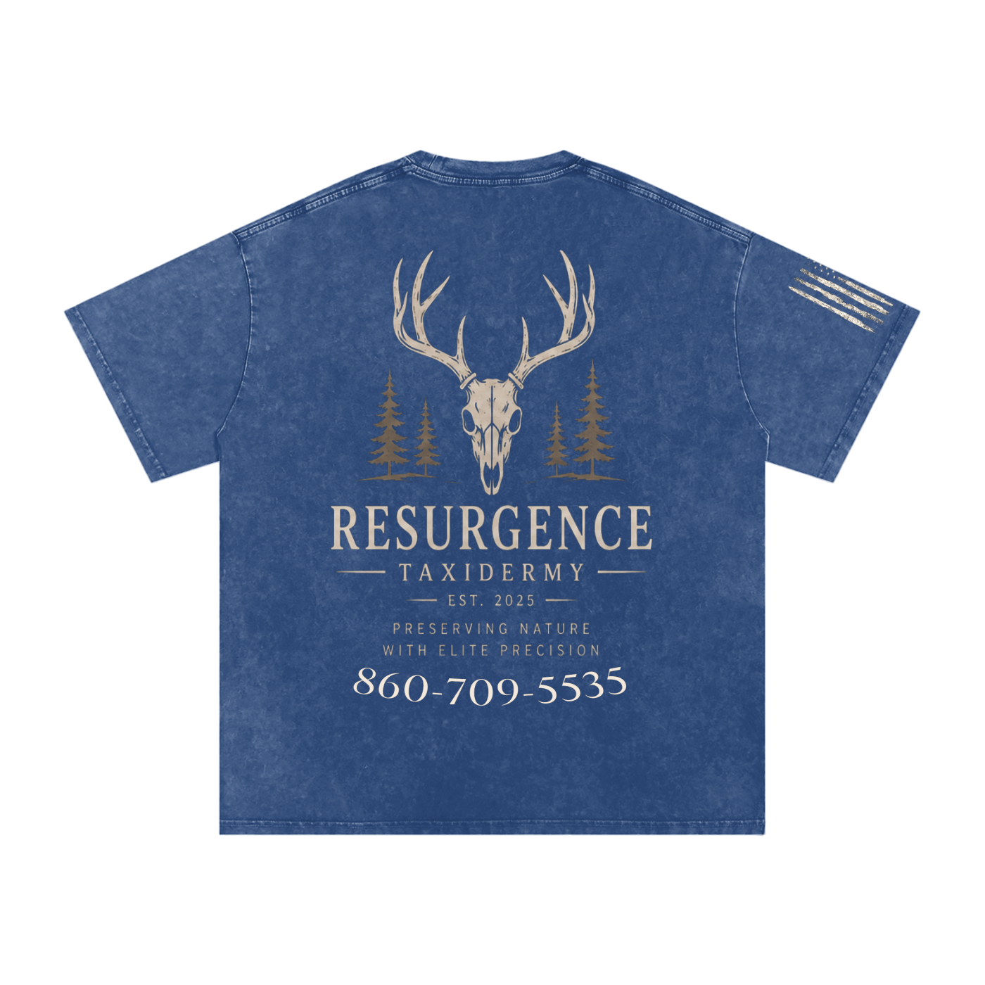Snow Washed Oversized Cotton T-Shirt