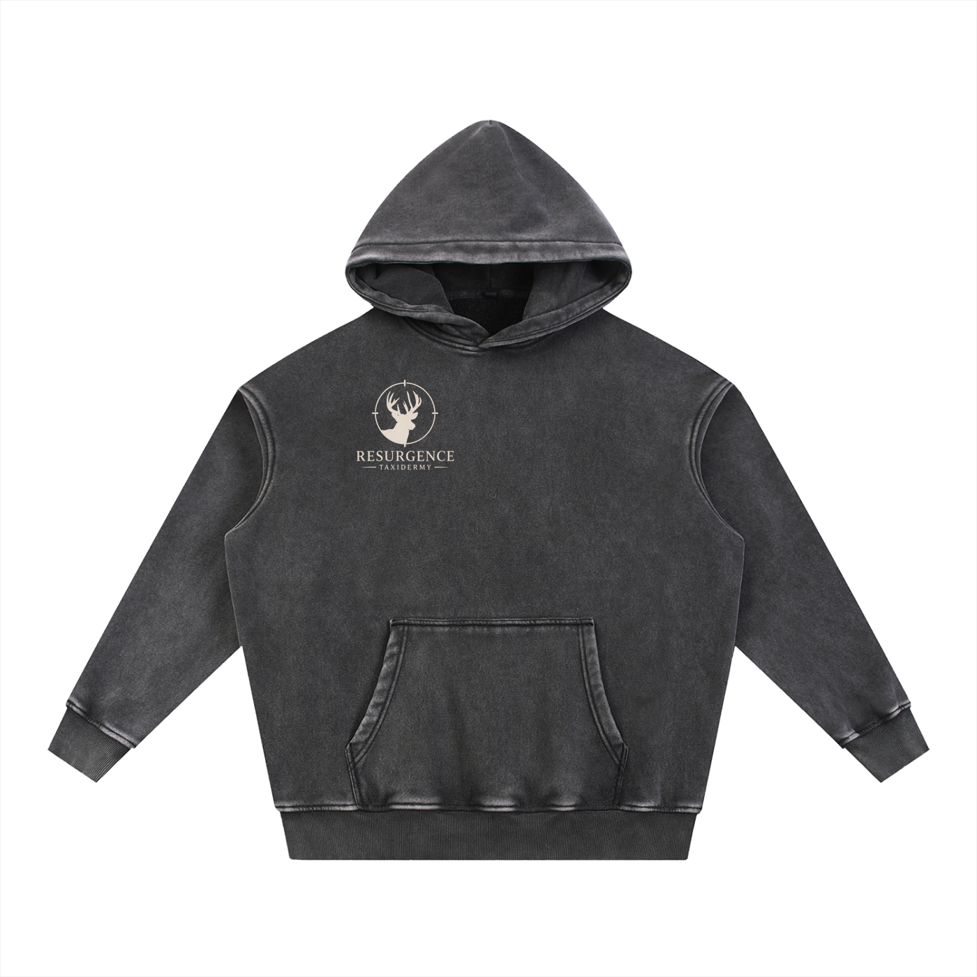 Snow Wash Fleece Oversize Hoodie