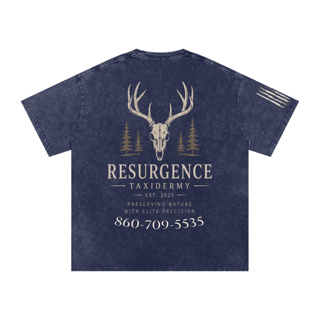 Snow Washed Oversized Cotton T-Shirt