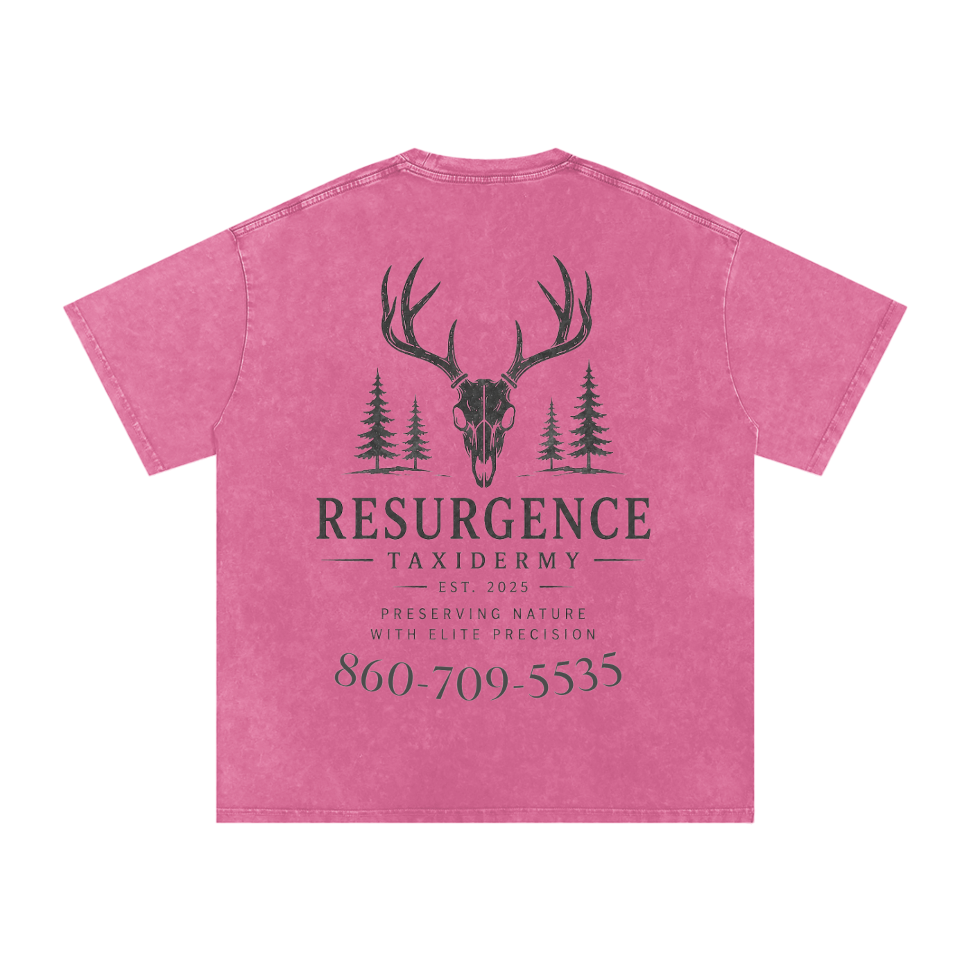 Snow Washed Oversized Cotton T-Shirt