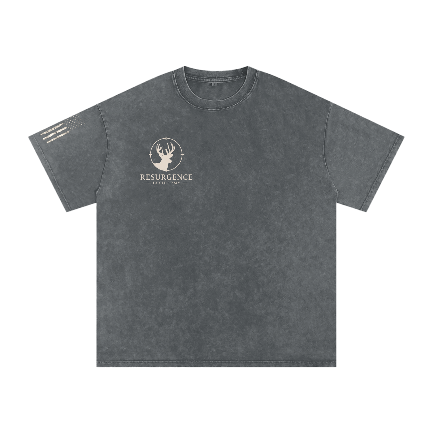 Snow Washed Oversized Cotton T-Shirt