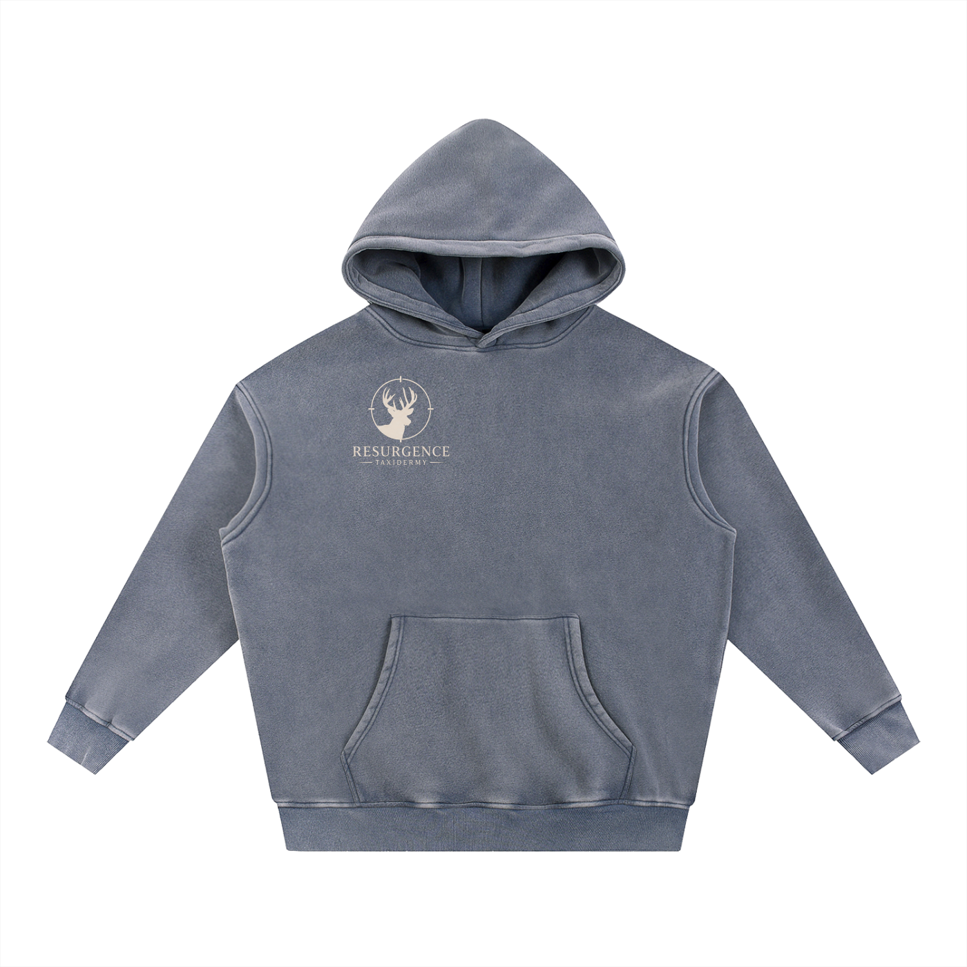 Snow Wash Fleece Oversize Hoodie