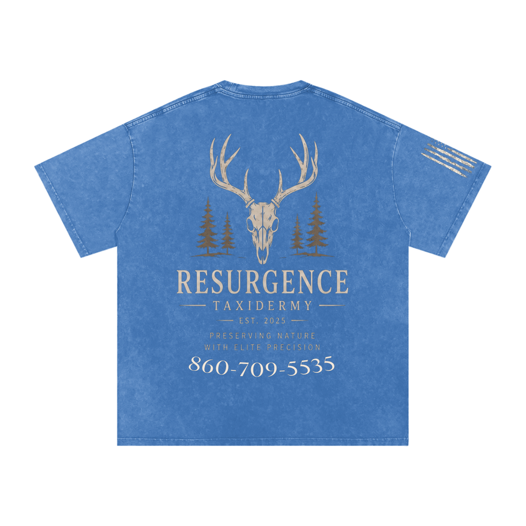 Snow Washed Oversized Cotton T-Shirt